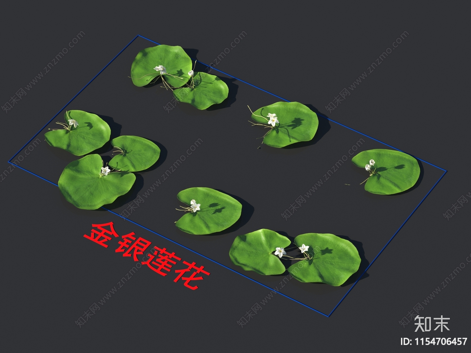 金银莲花3D模型下载【ID:1154706457】