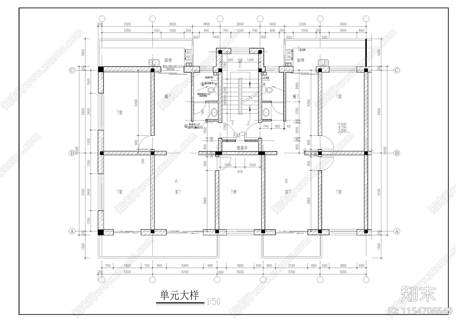 藏式风格住宅楼cad施工图下载【ID:1154706649】