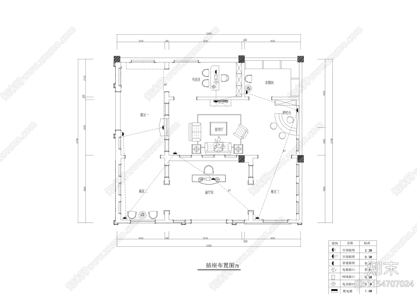 展厅装饰图cad施工图下载【ID:1154707024】