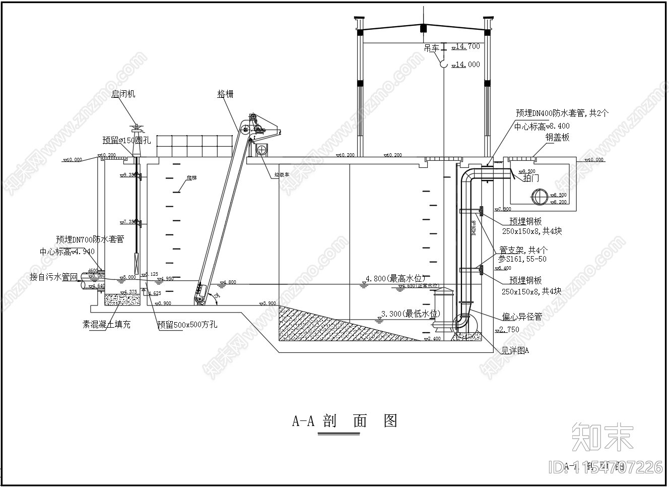 某污水提升泵站设计图施工图下载【ID:1154707226】