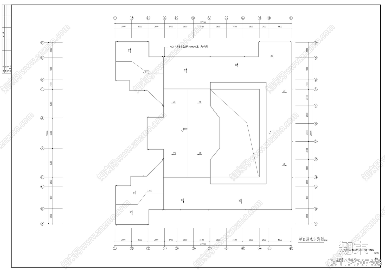 藏族医院建筑cad施工图下载【ID:1154707405】