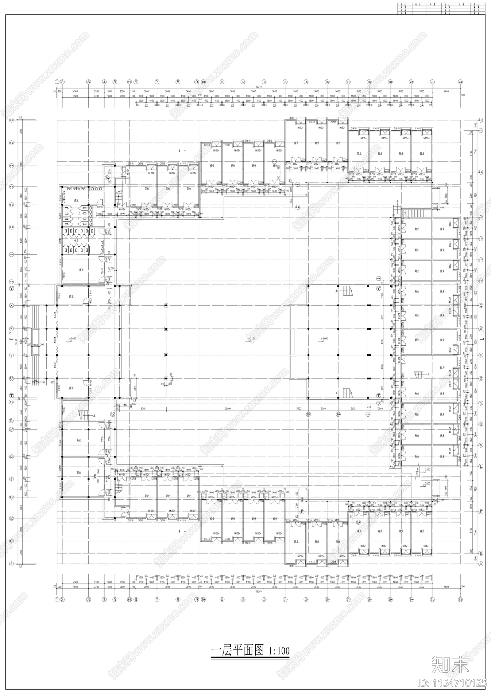 徽式商业戏楼建筑施工图下载【ID:1154710125】