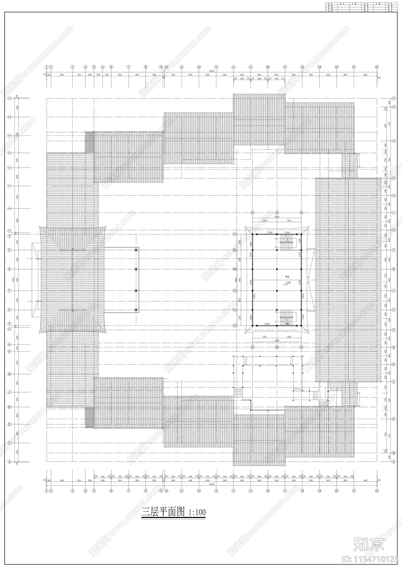 徽式商业戏楼建筑施工图下载【ID:1154710125】