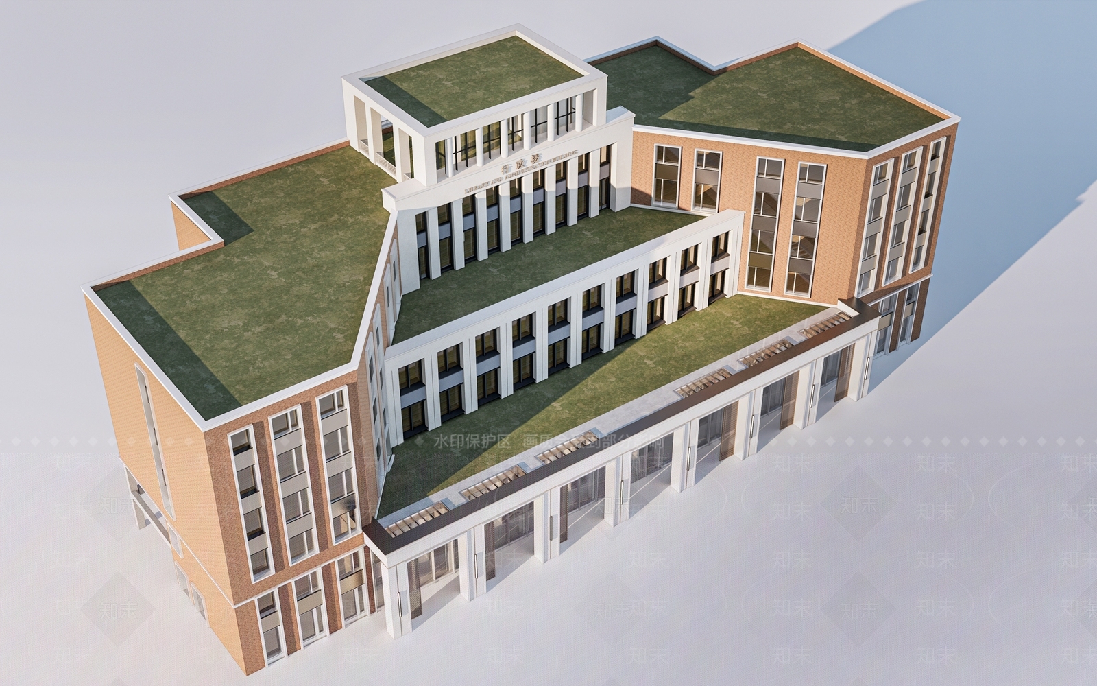 现代公共建筑3D模型下载【ID:1154710479】