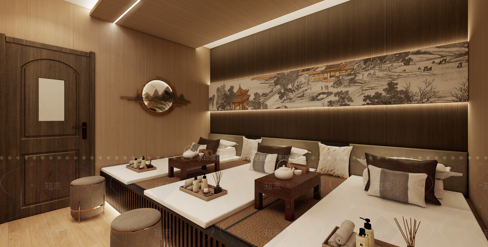 新中式会所SU模型下载【ID:1215989879】