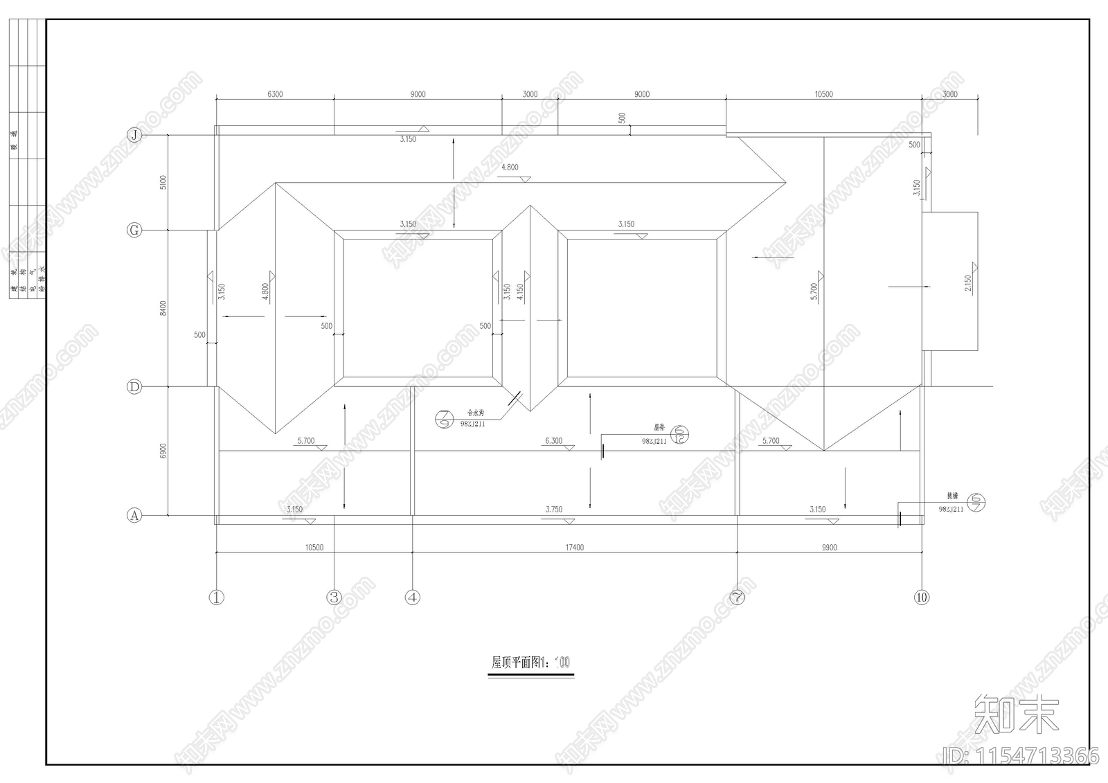 徽派建筑之农家饭庄cad施工图下载【ID:1154713366】