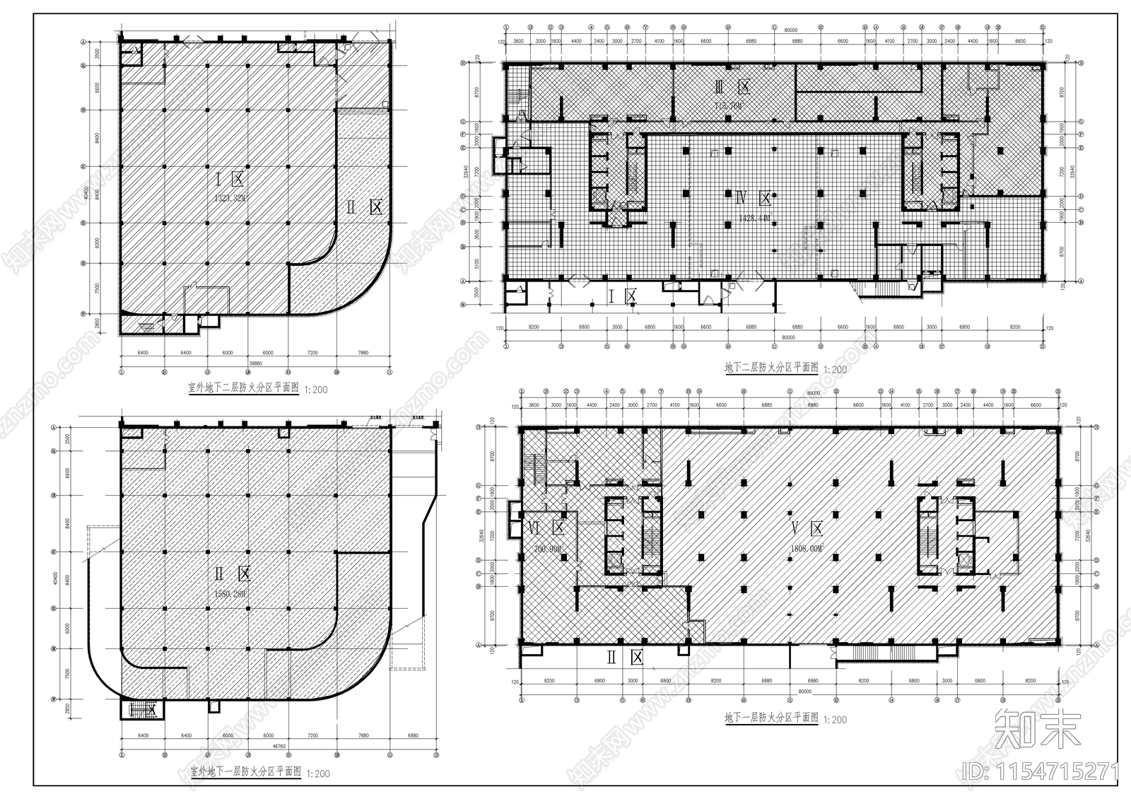 高层商业住宅楼cad施工图下载【ID:1154715271】