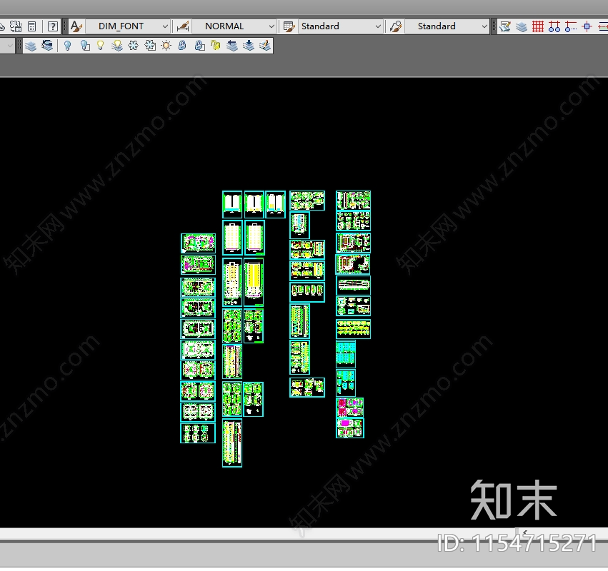 高层商业住宅楼cad施工图下载【ID:1154715271】