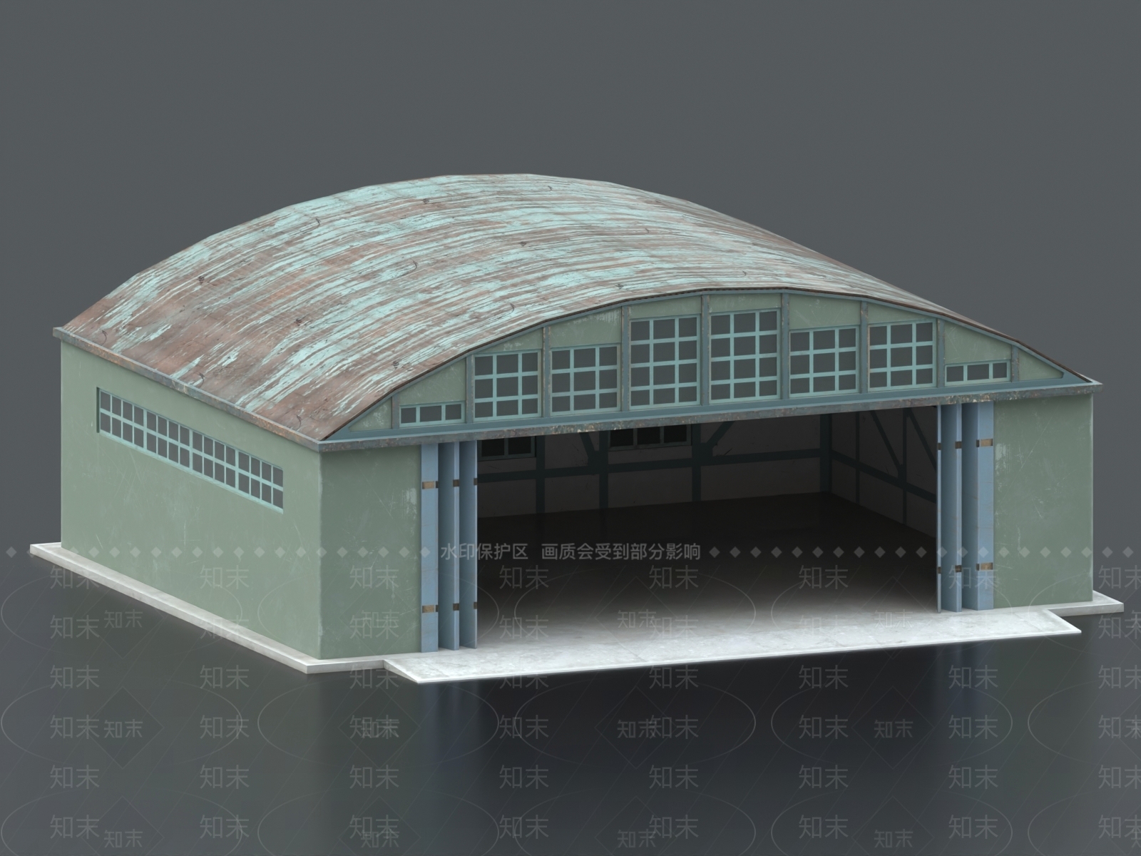 现代厂房3D模型下载【ID:1154718162】