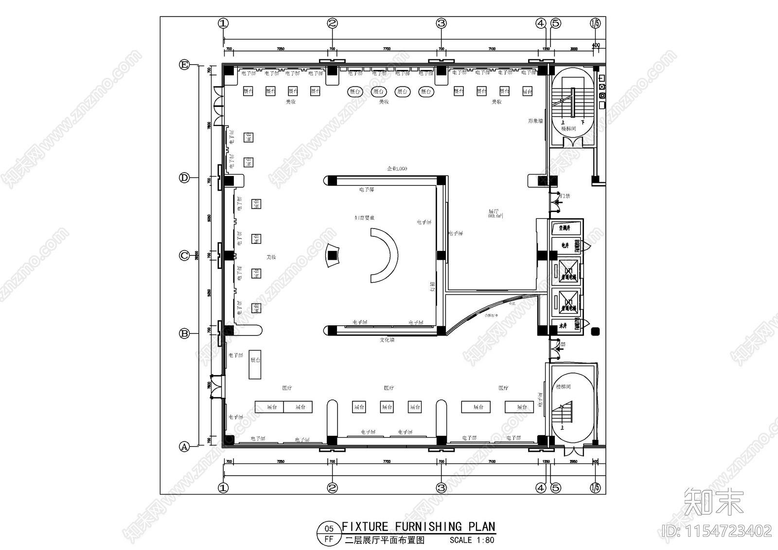 科技馆展厅CAD施工图下载【ID:1154723402】