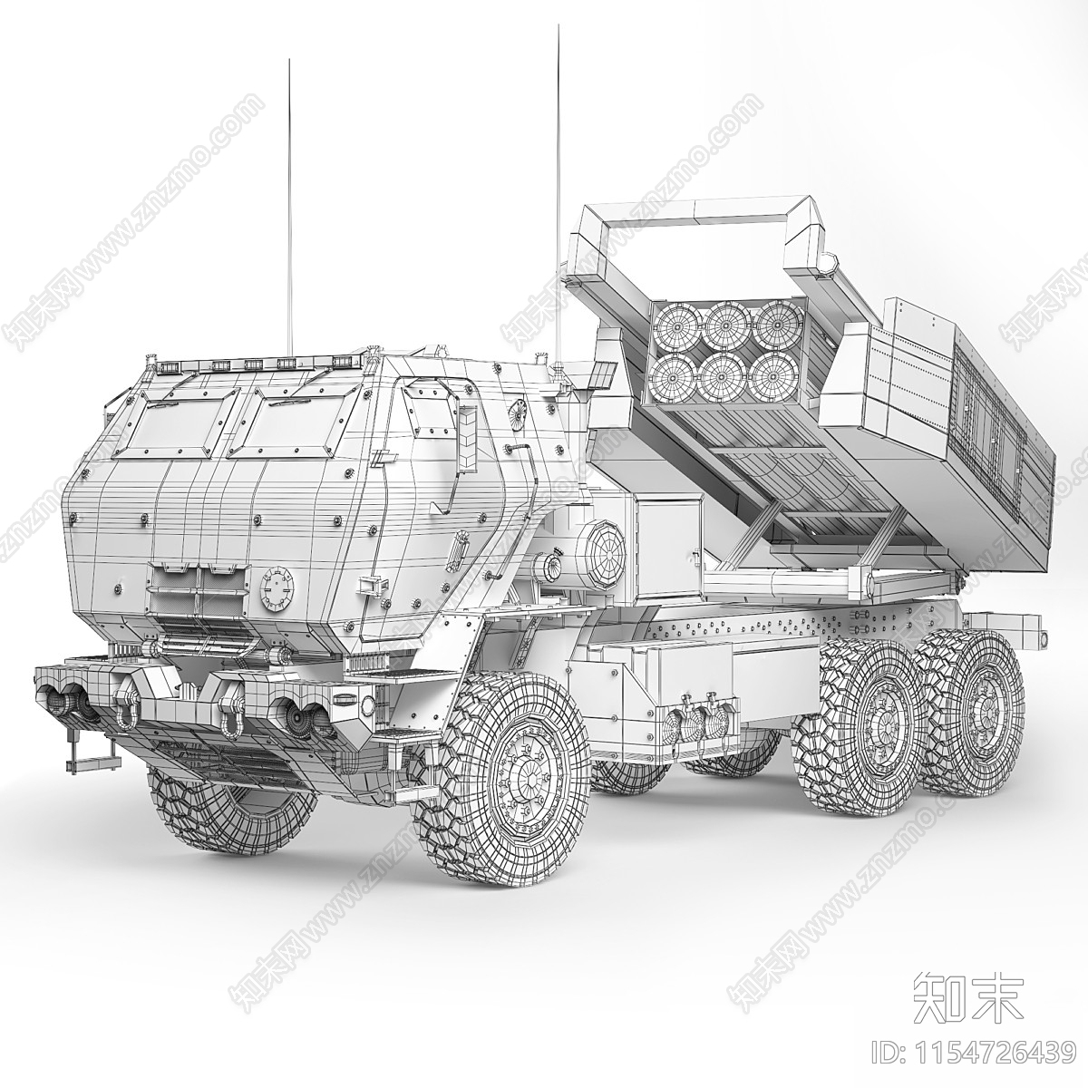 军用汽车3D模型下载【ID:1154726439】