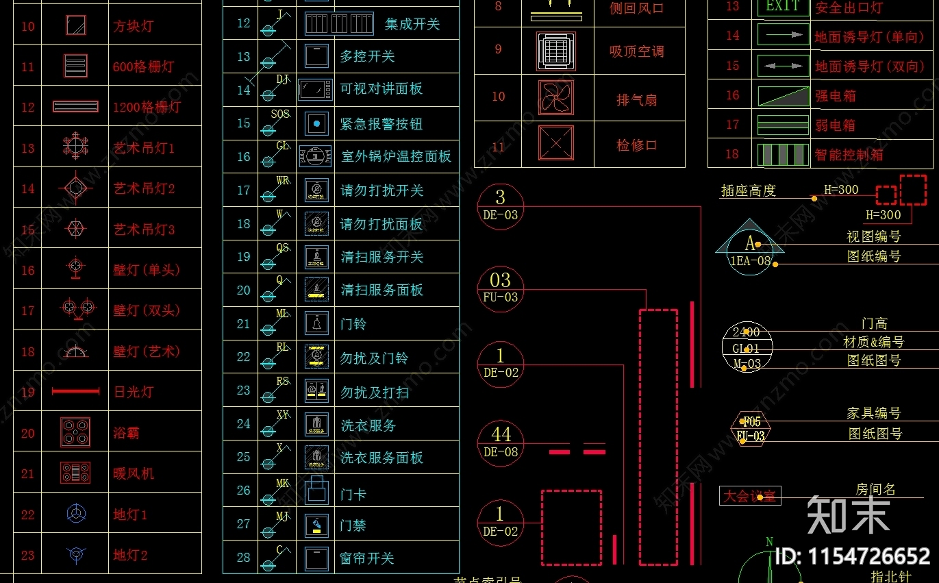 超全最新规范制图标准动态块图例cad施工图下载【ID:1154726652】