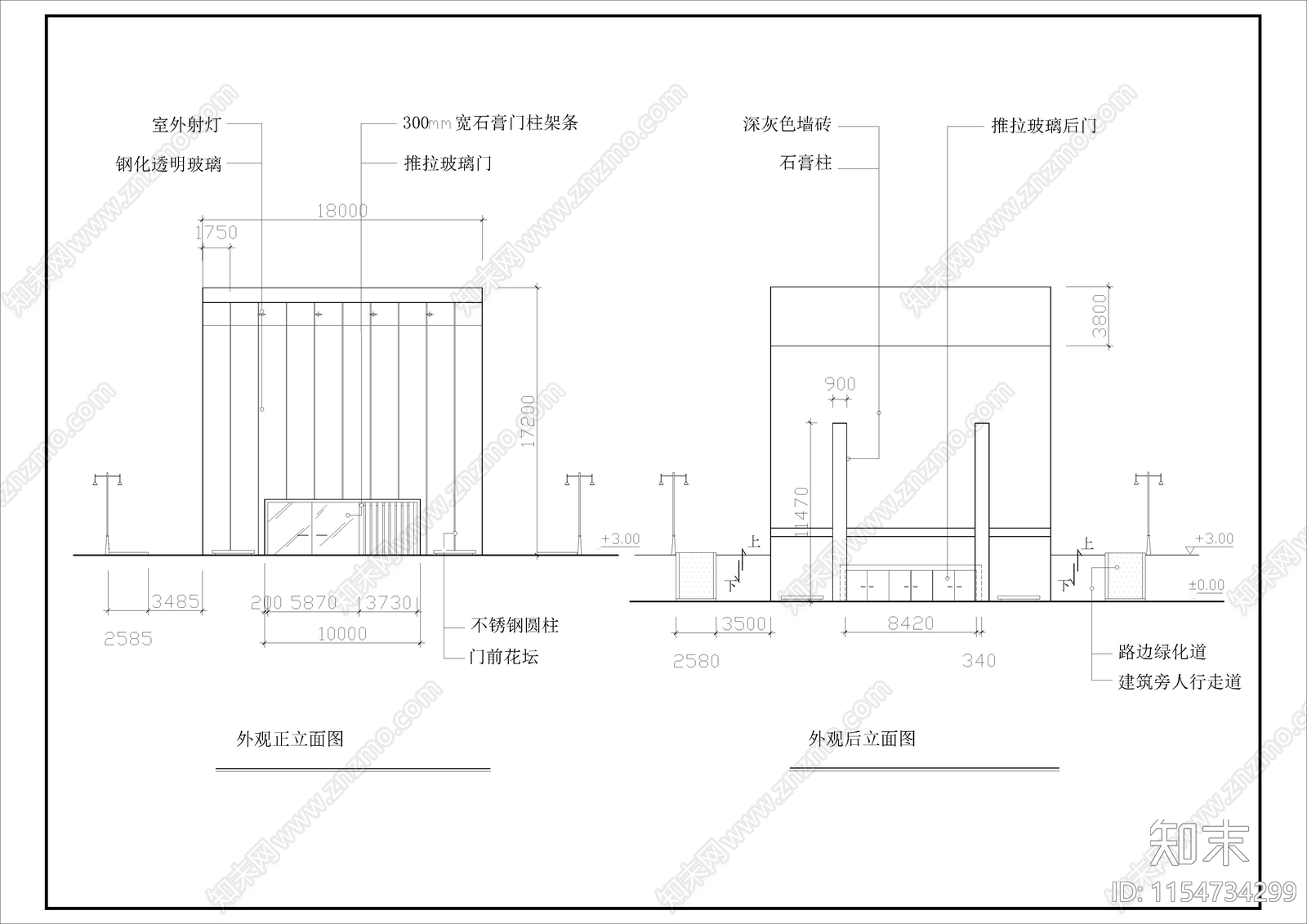 1240㎡生物科学展厅cad施工图下载【ID:1154734299】
