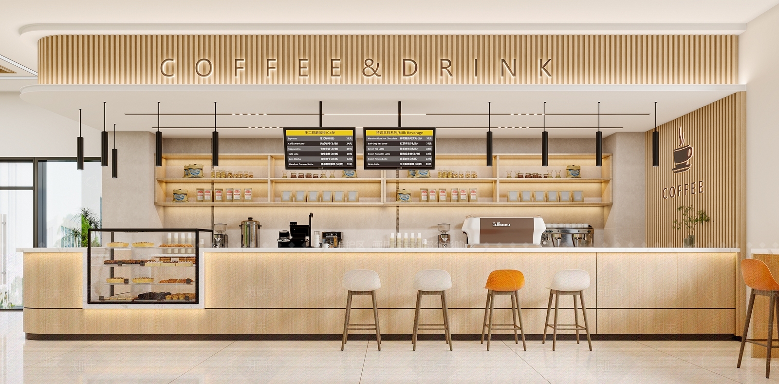 现代咖啡店3D模型下载【ID:1154737790】