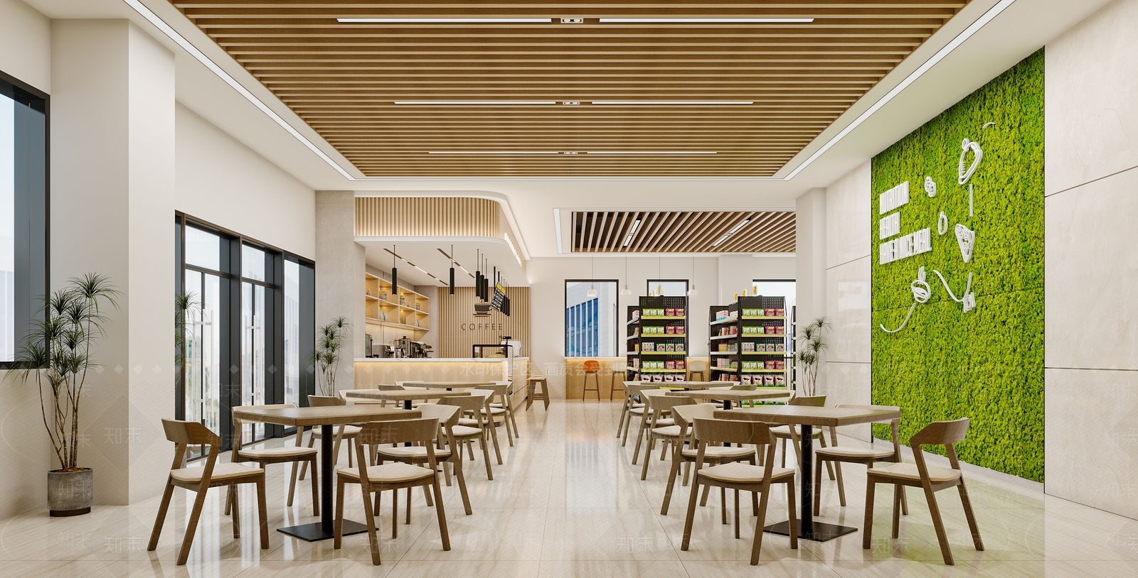 现代咖啡店3D模型下载【ID:1154737790】