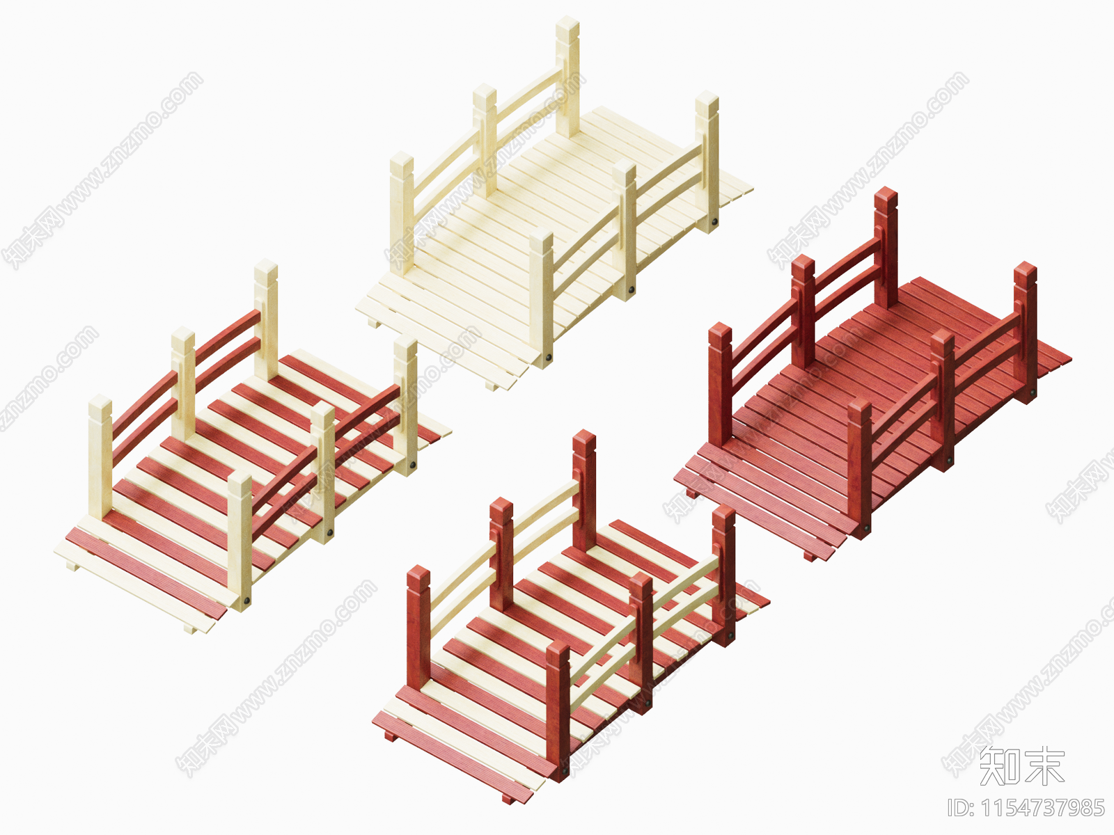 中式桥3D模型下载【ID:1154737985】