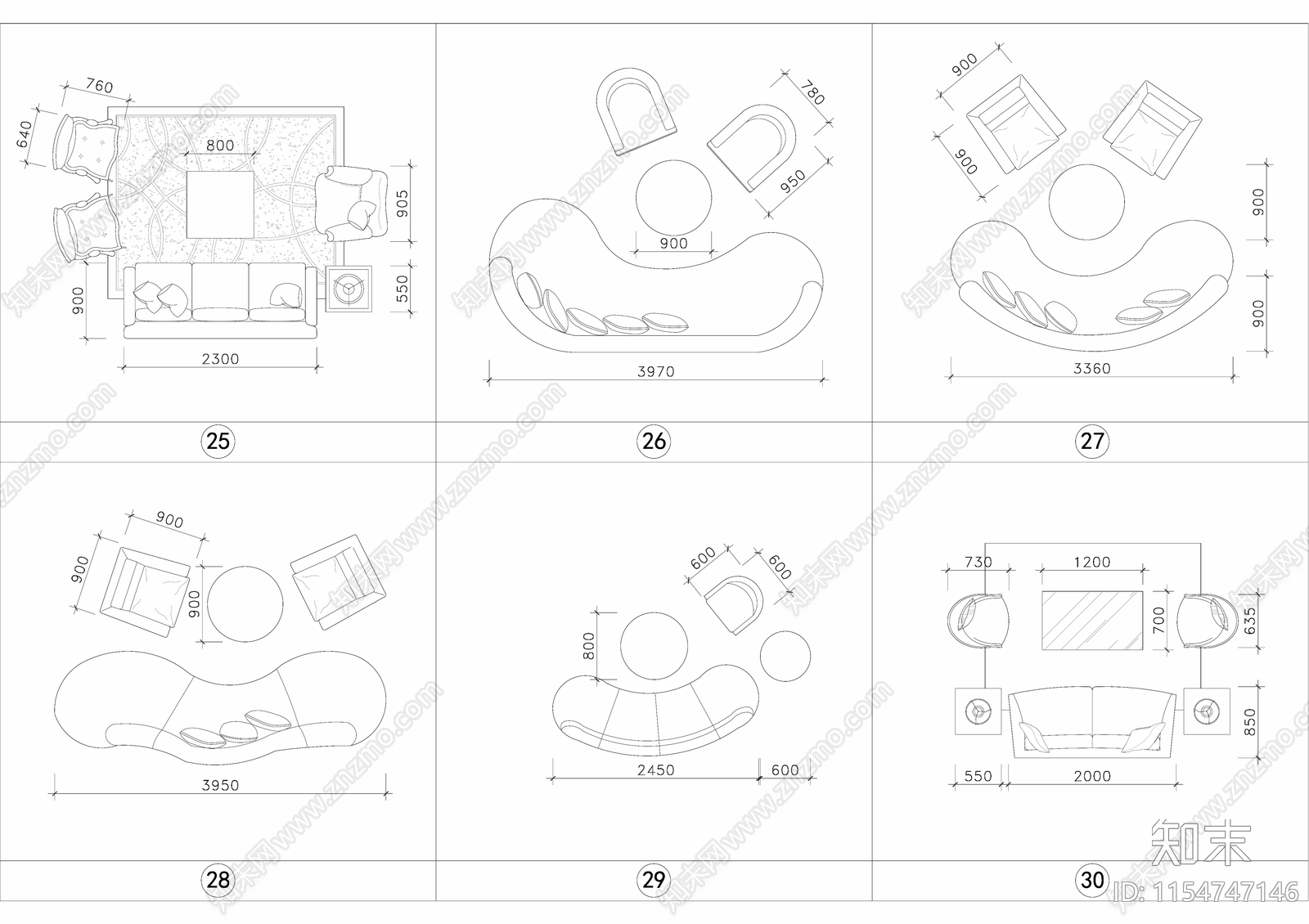 设计师必备超全图库cad施工图下载【ID:1154747146】