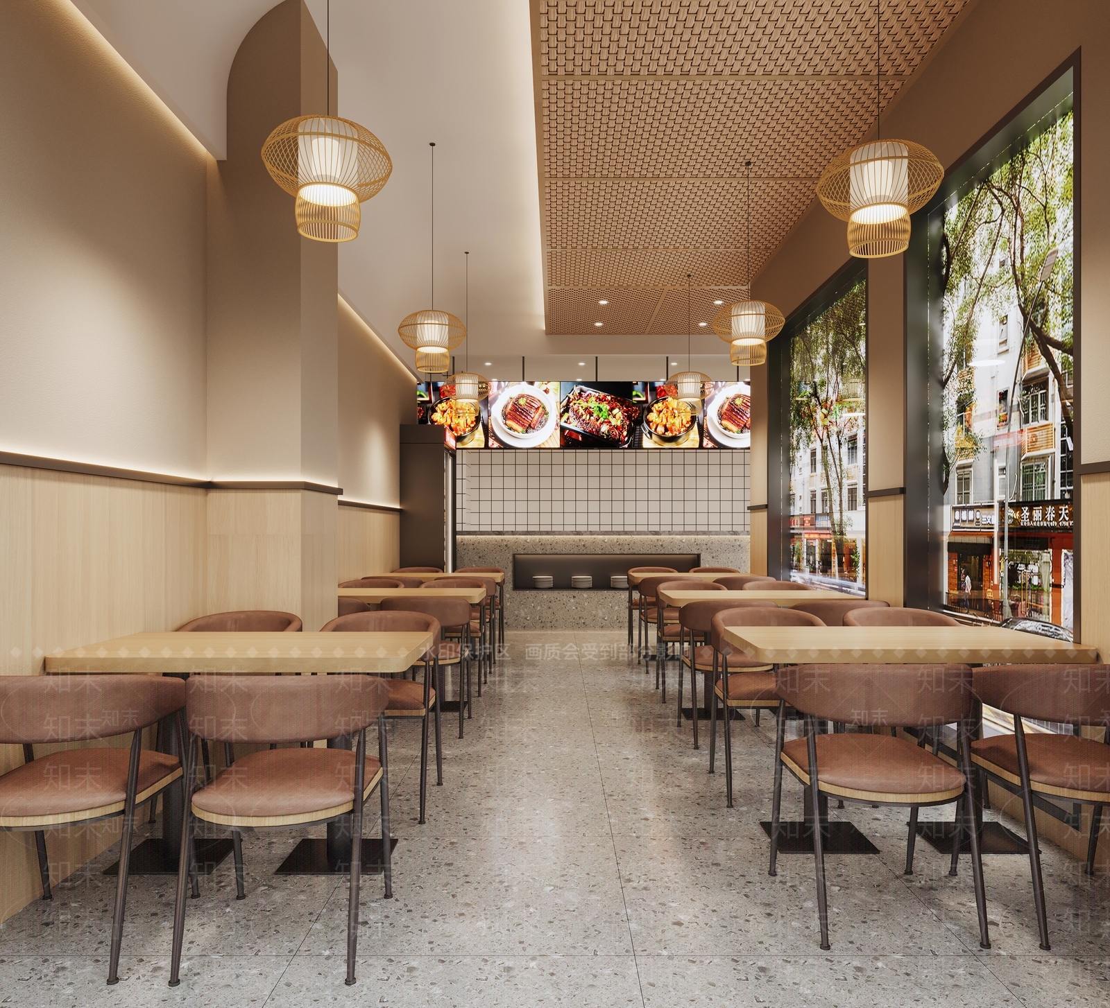 现代快餐店3D模型下载【ID:1154750083】