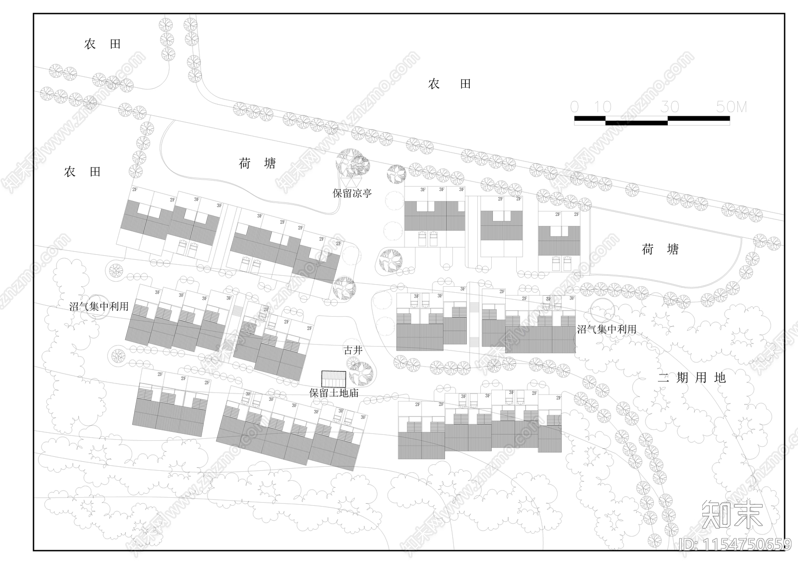 农村民居住宅cad施工图下载【ID:1154750659】