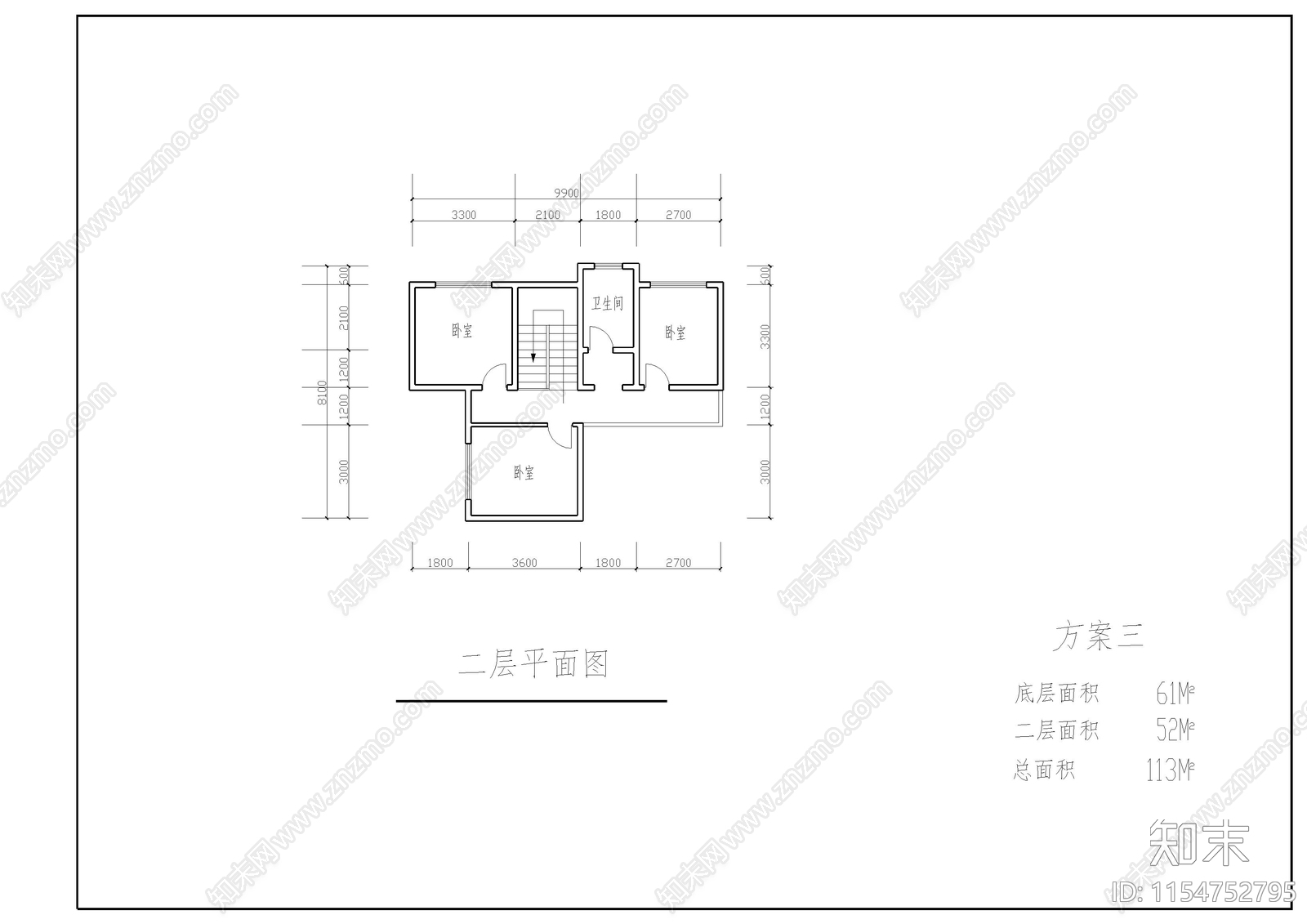 川南民居住宅cad施工图下载【ID:1154752795】
