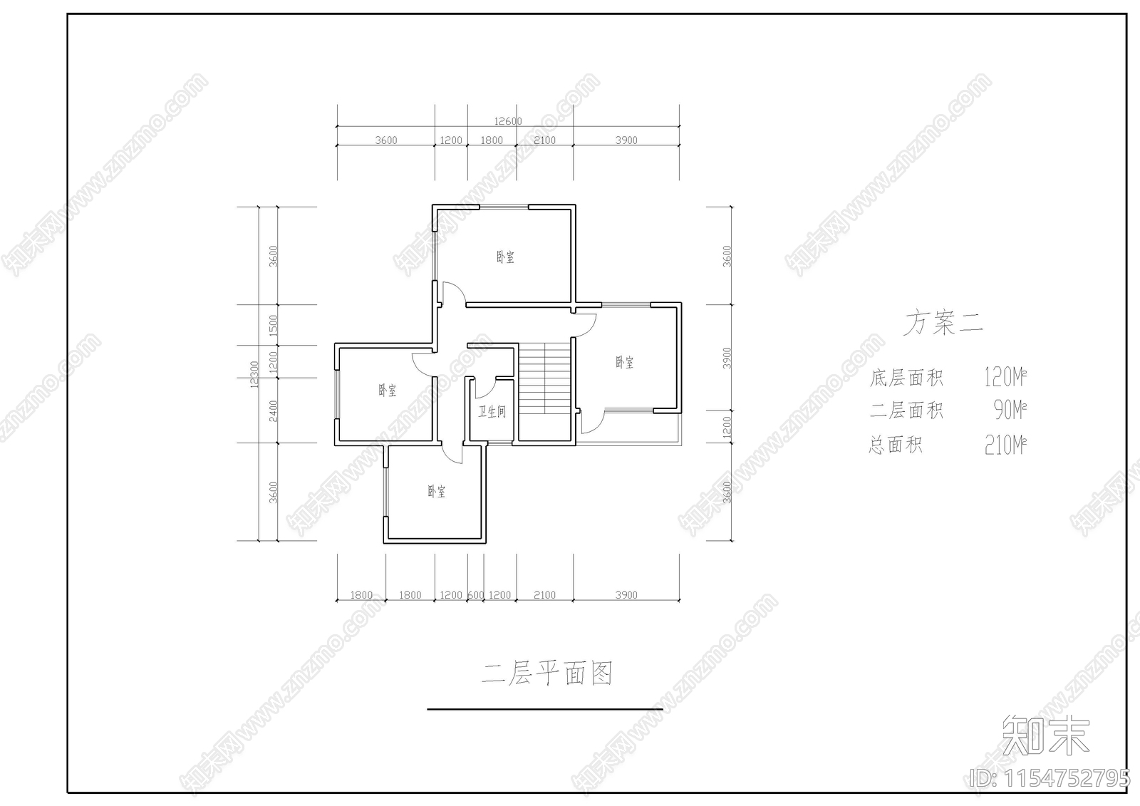 川南民居住宅cad施工图下载【ID:1154752795】