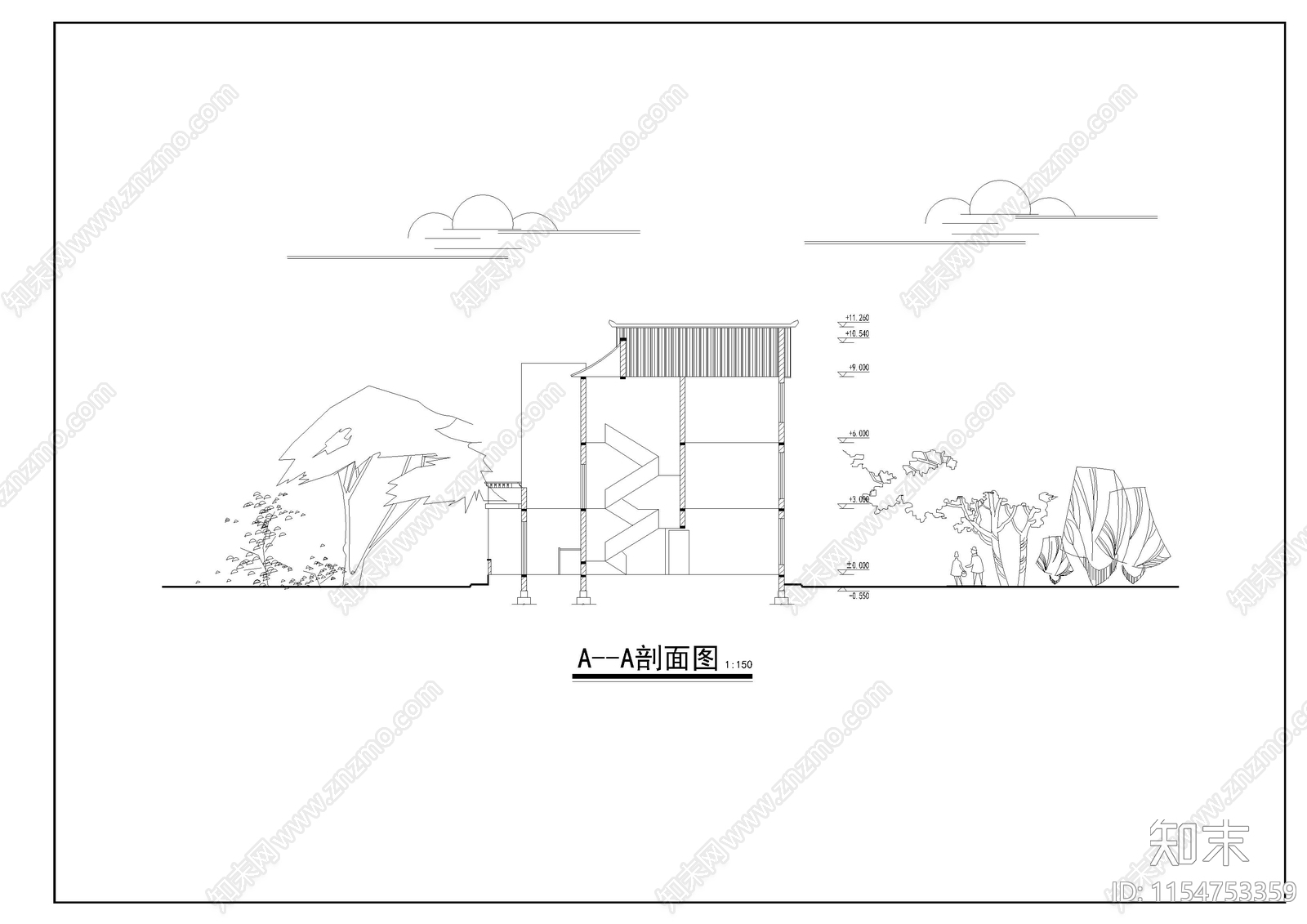 川南民居别墅设计方案cad施工图下载【ID:1154753359】