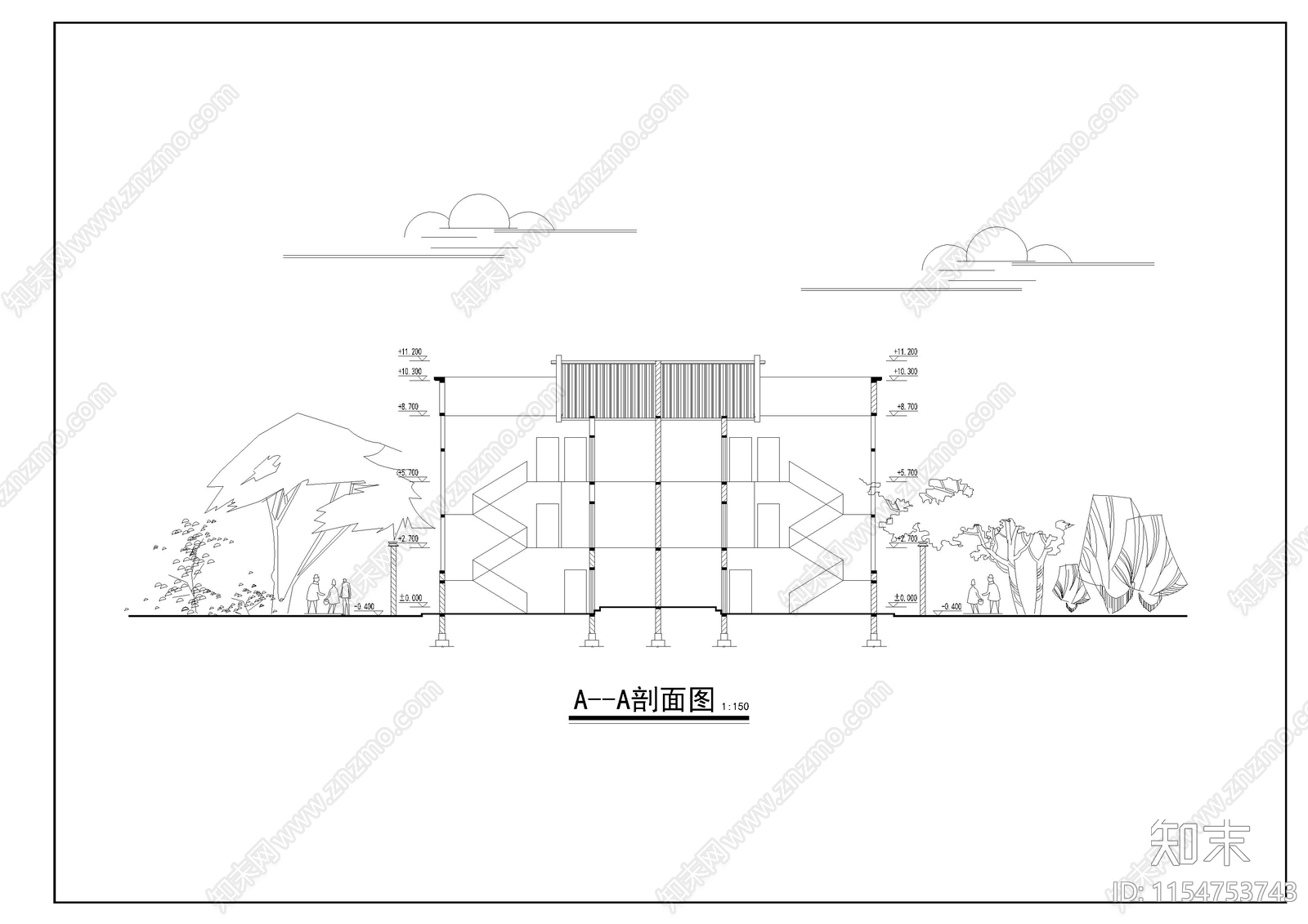 川南民居别墅设计方案图cad施工图下载【ID:1154753743】