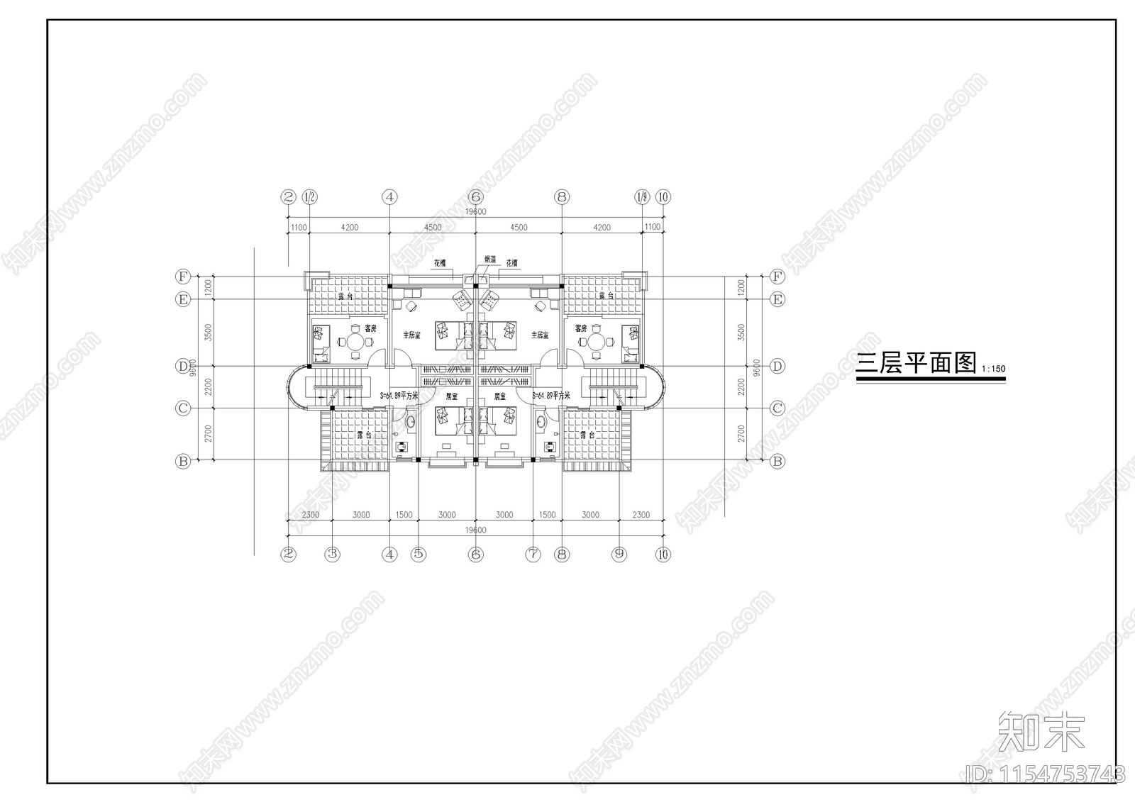 川南民居别墅设计方案图cad施工图下载【ID:1154753743】