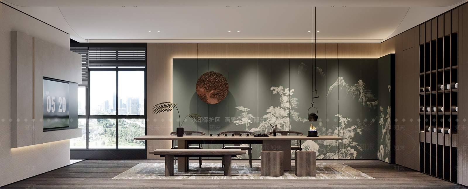 茶室SU模型精品下载_SketchUp模型_知末网