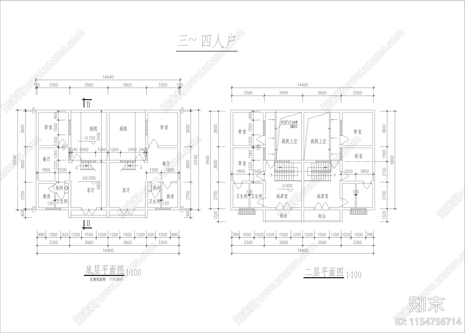 李白故居风景区仿唐民居设计cad施工图下载【ID:1154756714】