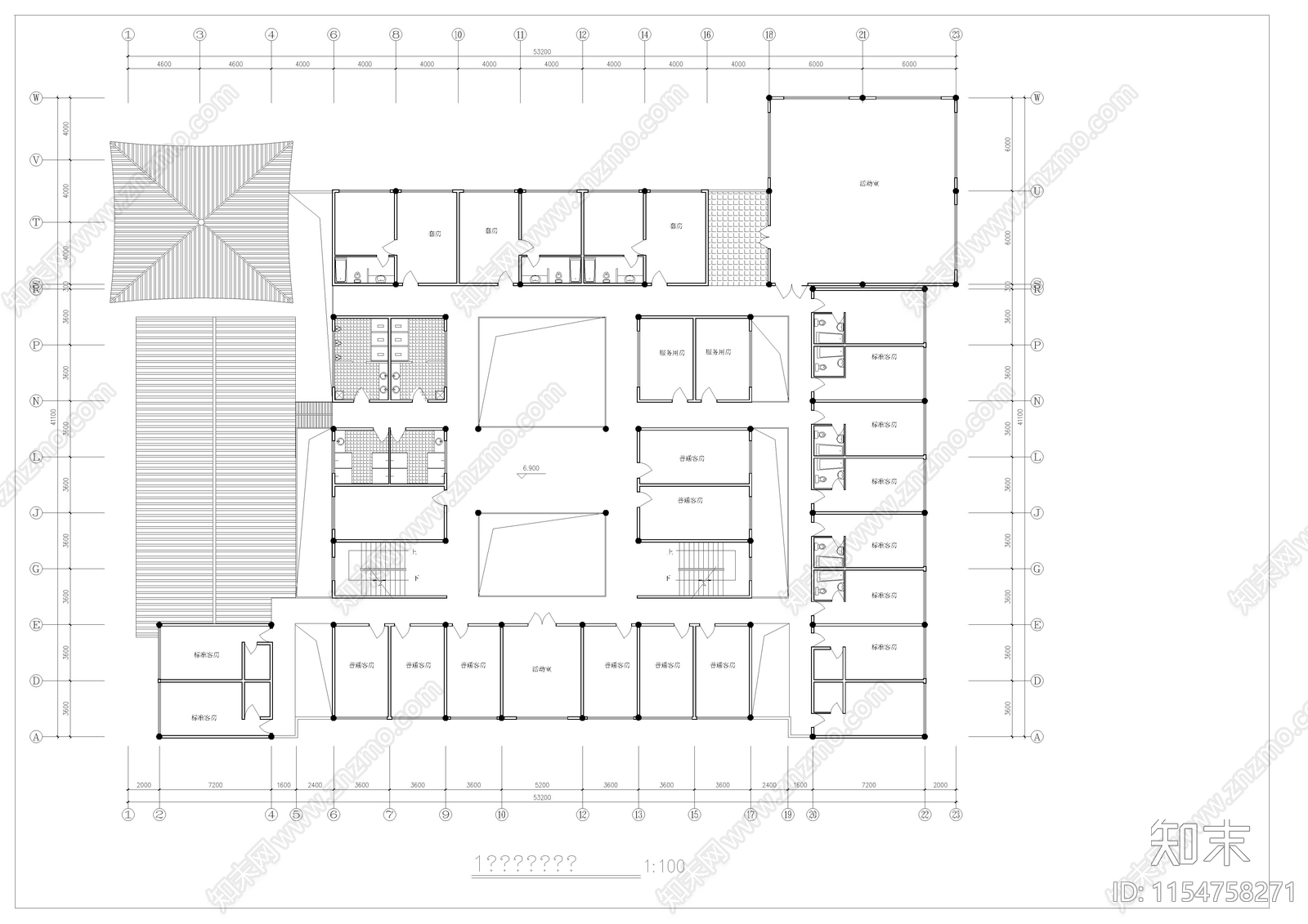 民居式客栈初步设计图施工图下载【ID:1154758271】