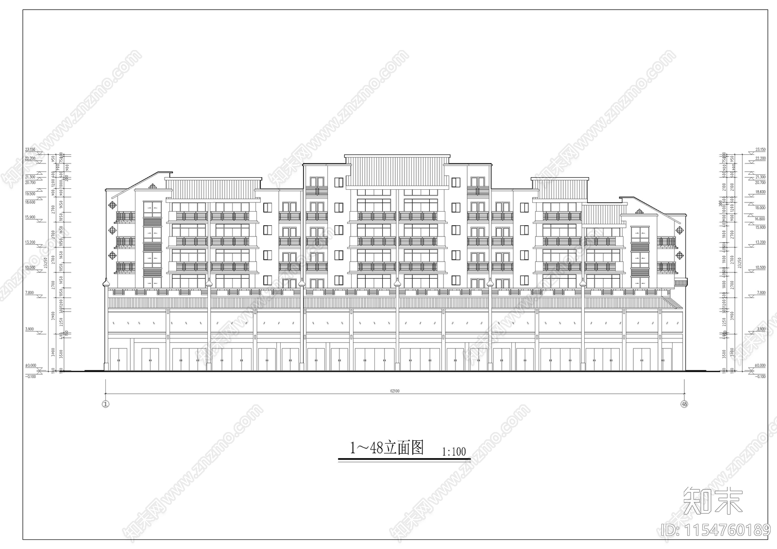 民居住宅cad施工图下载【ID:1154760189】