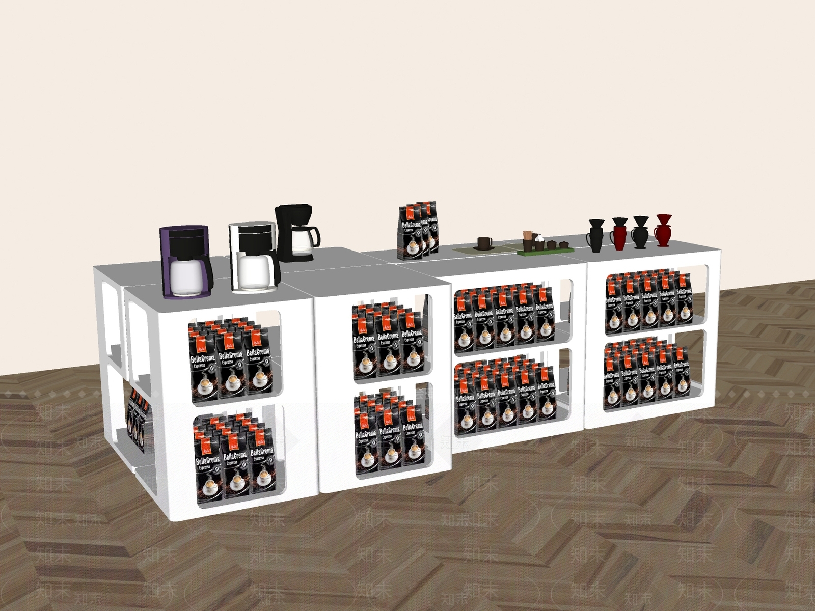 现代展示台SU模型下载【ID:1154766169】