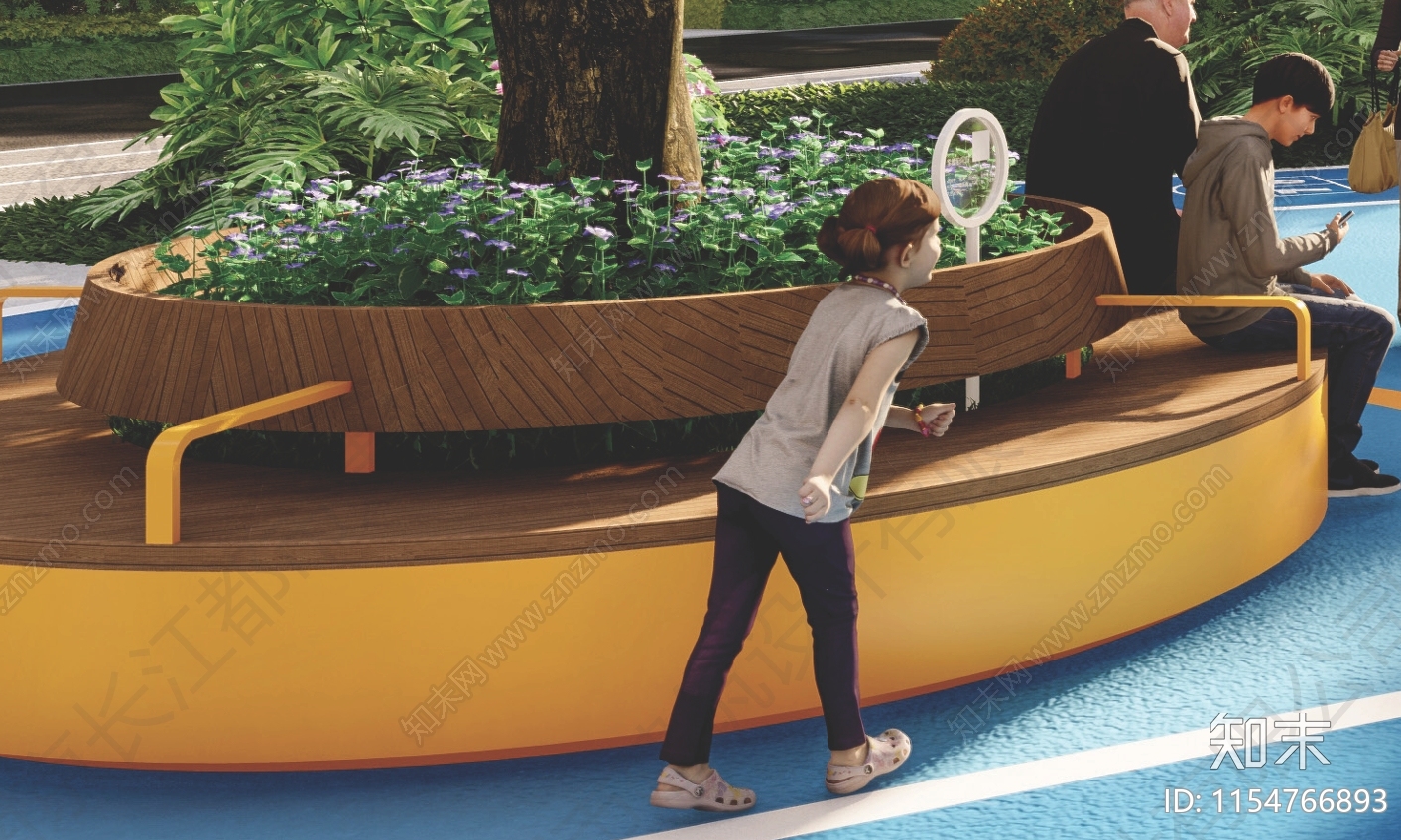 圆形座凳详图施工图下载【ID:1154766893】