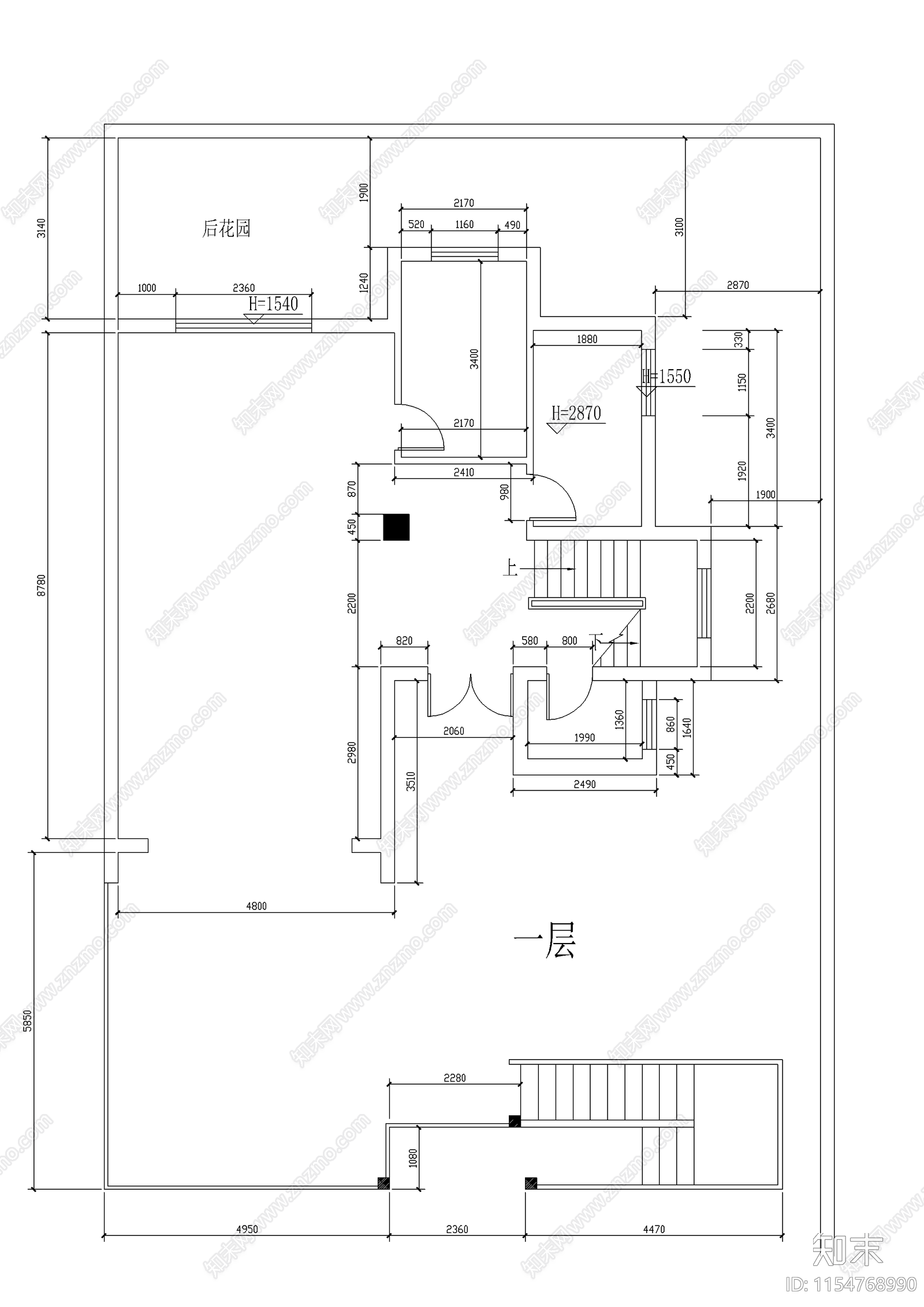 阳光山庄方案图cad施工图下载【ID:1154768990】