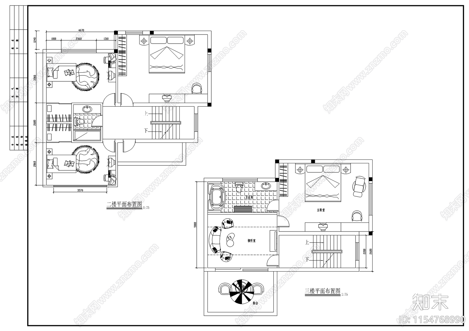 阳光山庄方案图cad施工图下载【ID:1154768990】