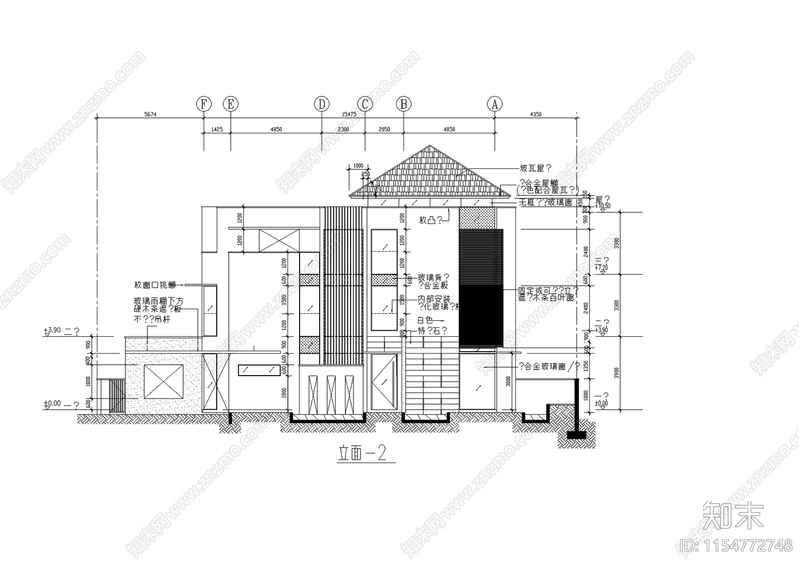 别墅建筑设计图cad施工图下载【ID:1154772748】