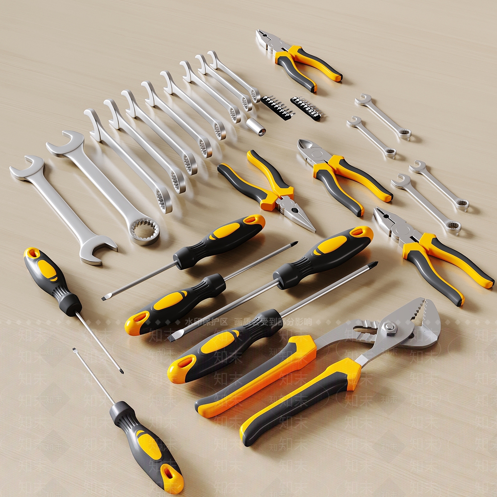 螺丝刀3D模型下载【ID:1154778847】