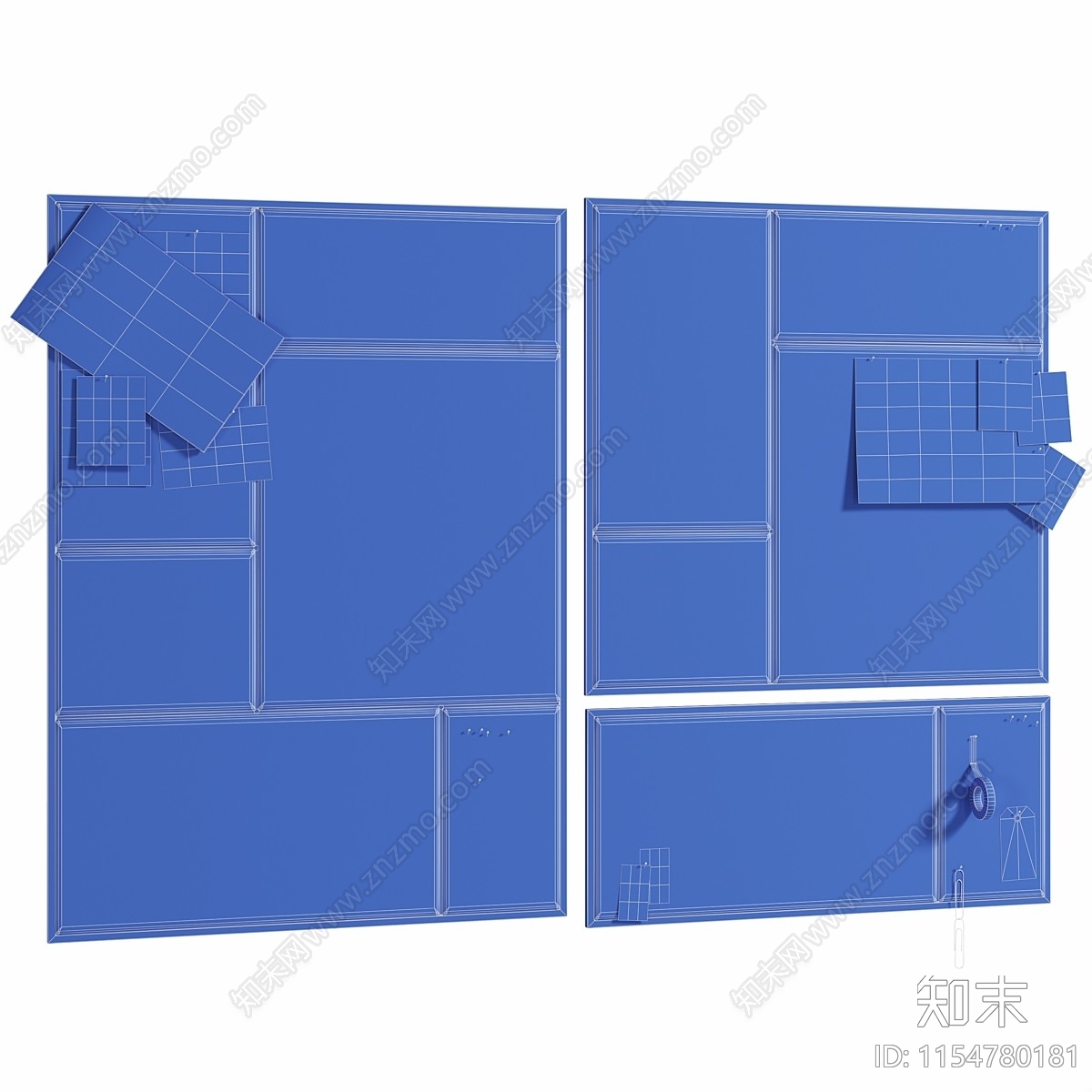 现代插针板3D模型下载【ID:1154780181】