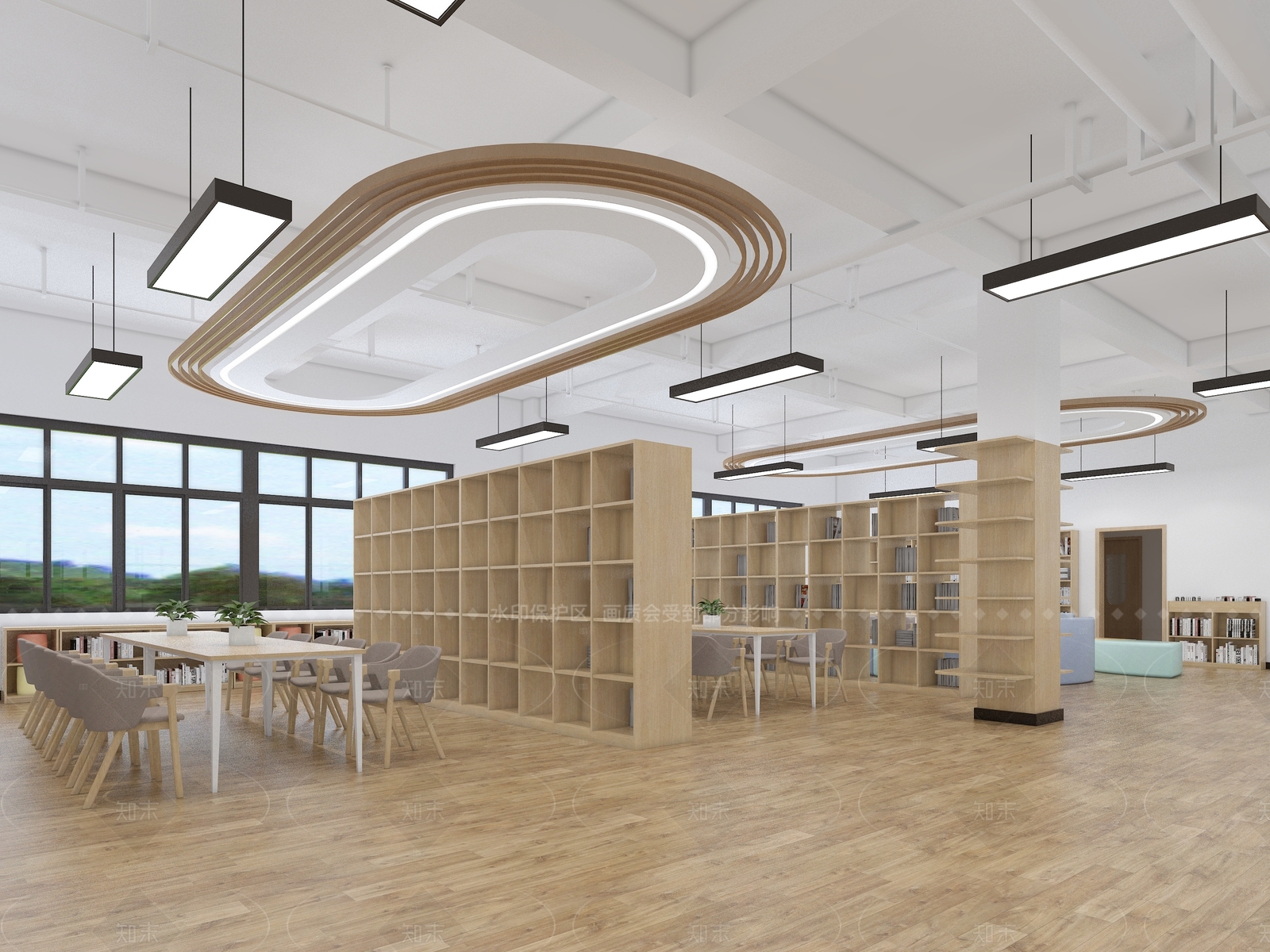 现代教室3D模型下载【ID:1214560079】