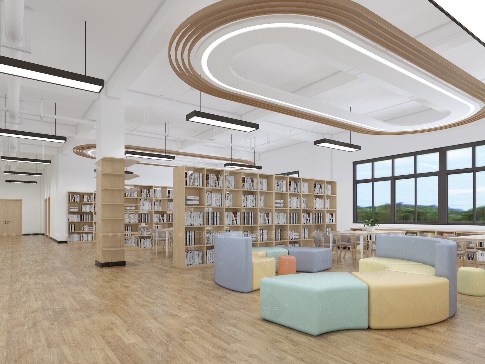 现代教室3D模型下载【ID:1214560079】