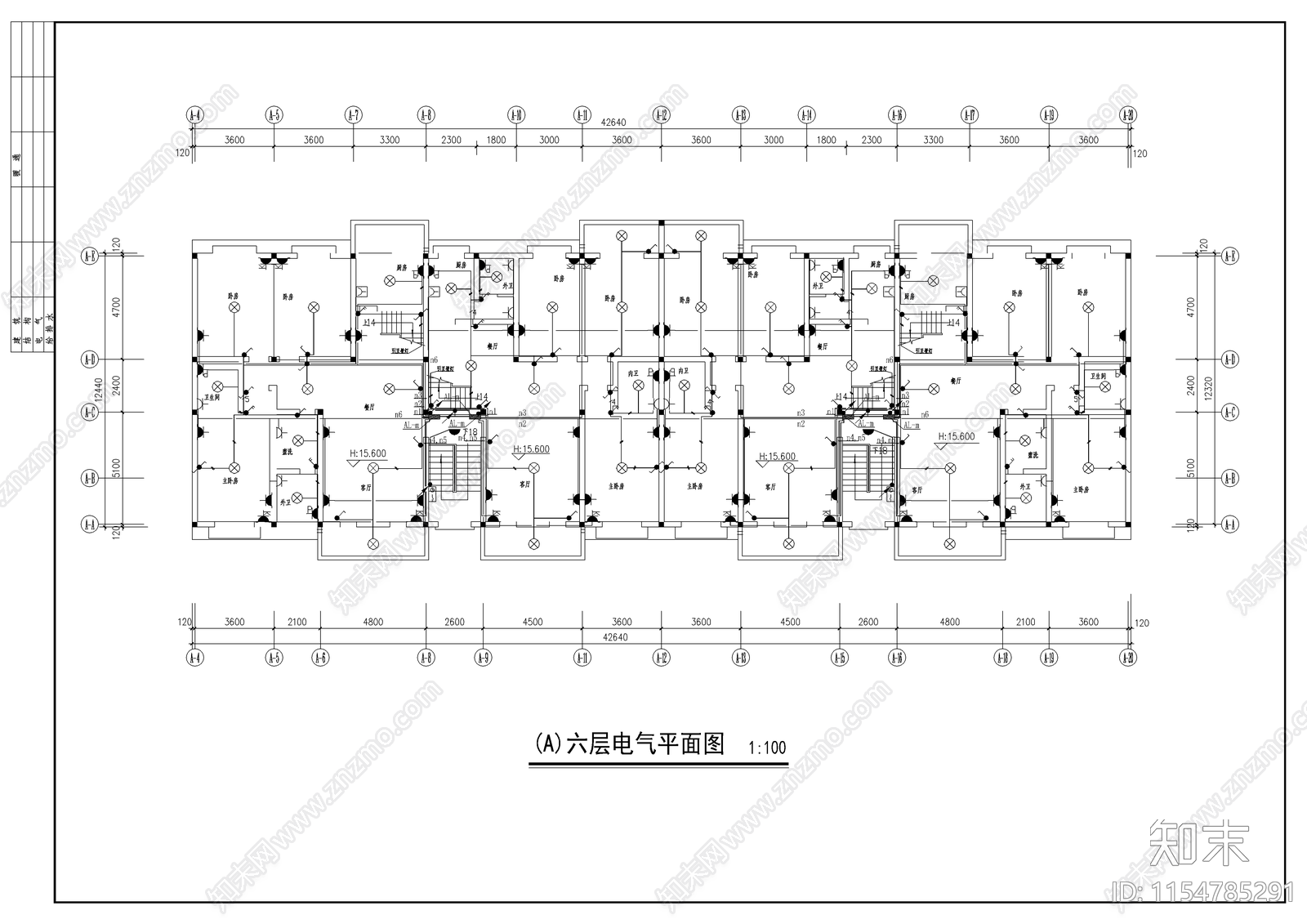 高层住宅电气施工图下载【ID:1154785291】