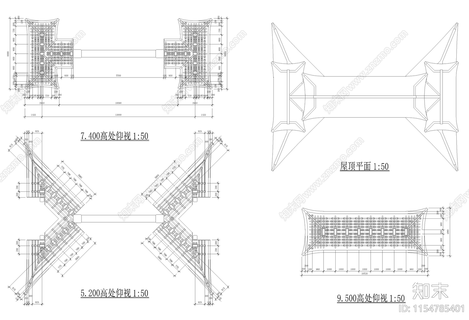 古建牌坊cad施工图下载【ID:1154785401】