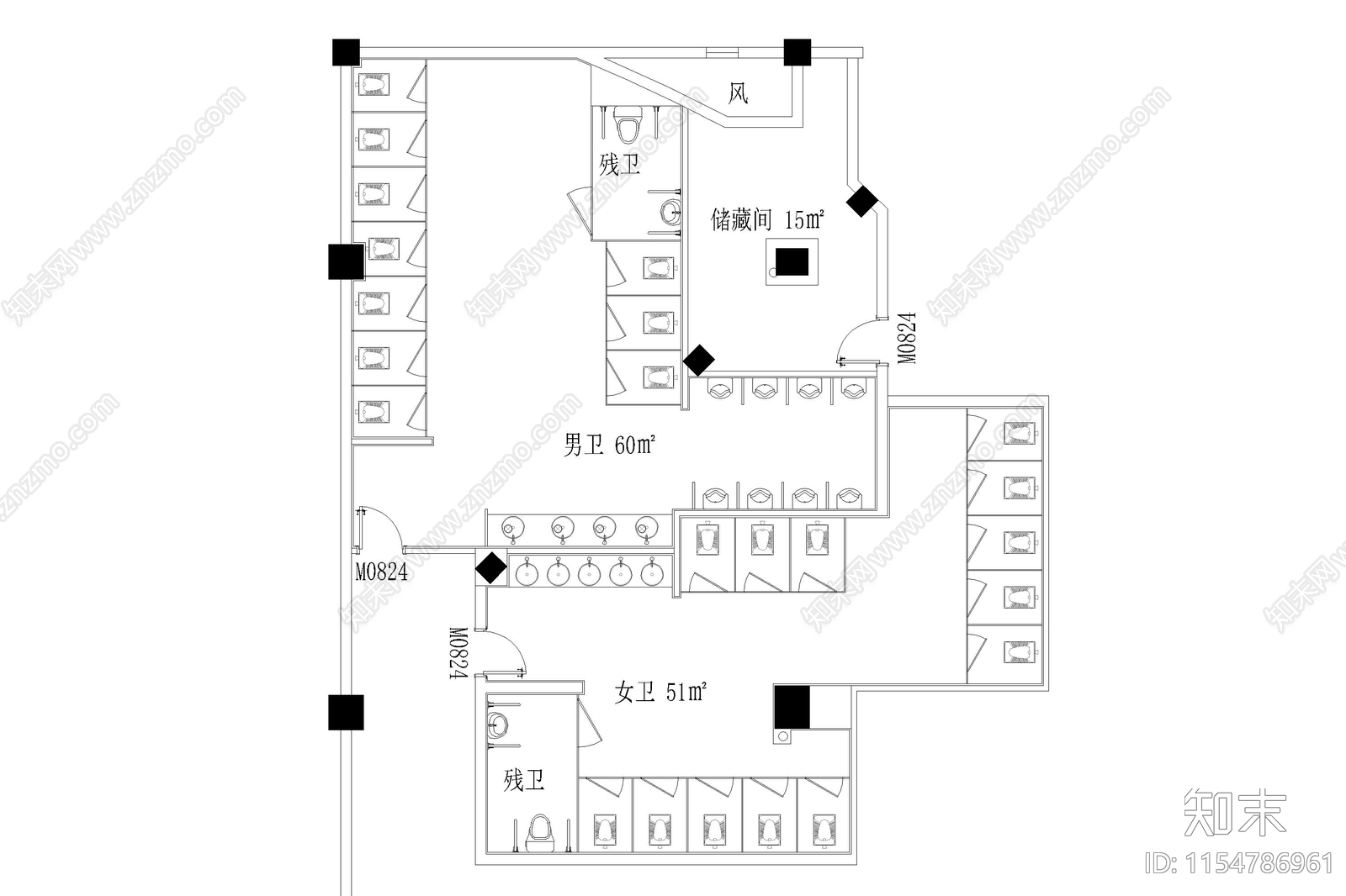 公卫平面布局施工图下载【ID:1154786961】