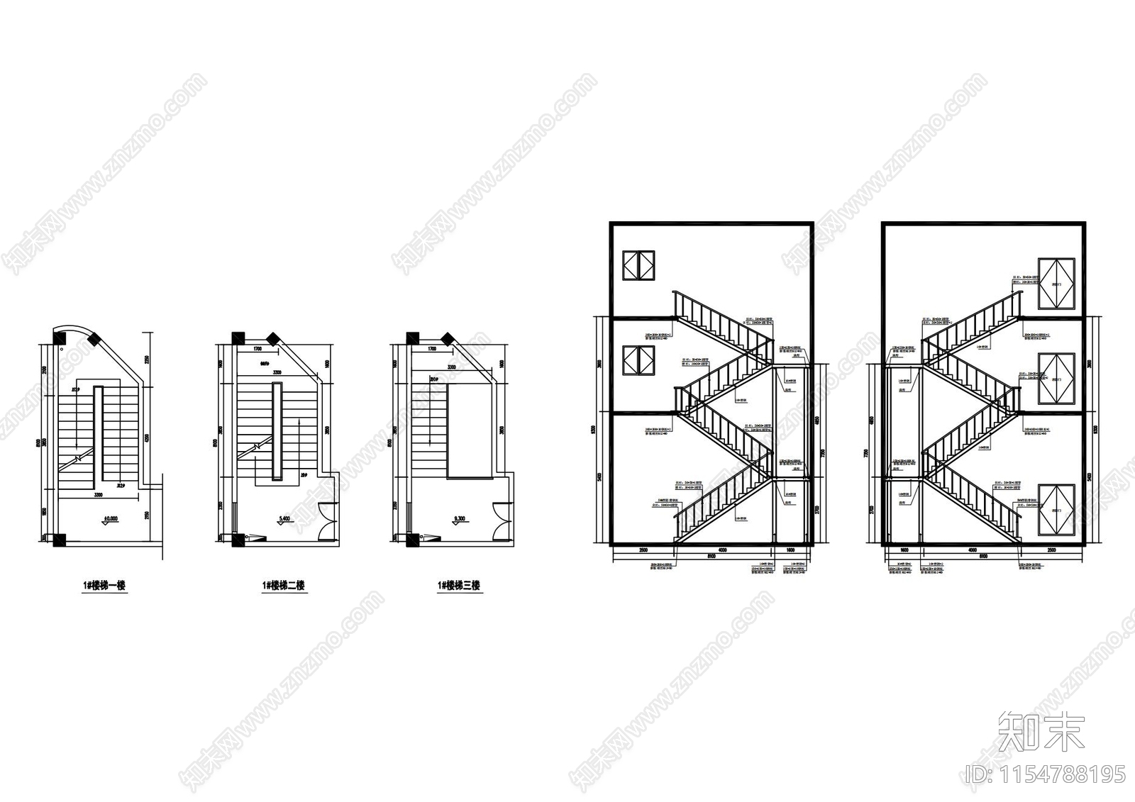 槽钢楼cad施工图下载【ID:1154788195】