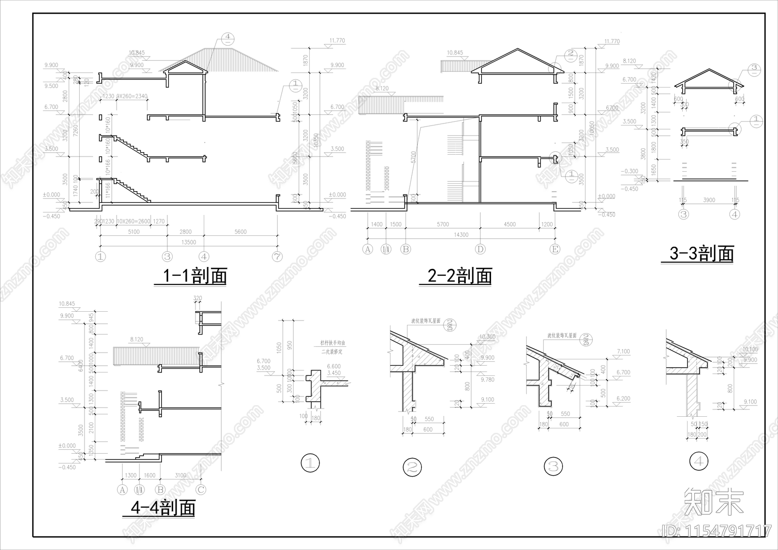 乡村自建房cad施工图下载【ID:1154791717】