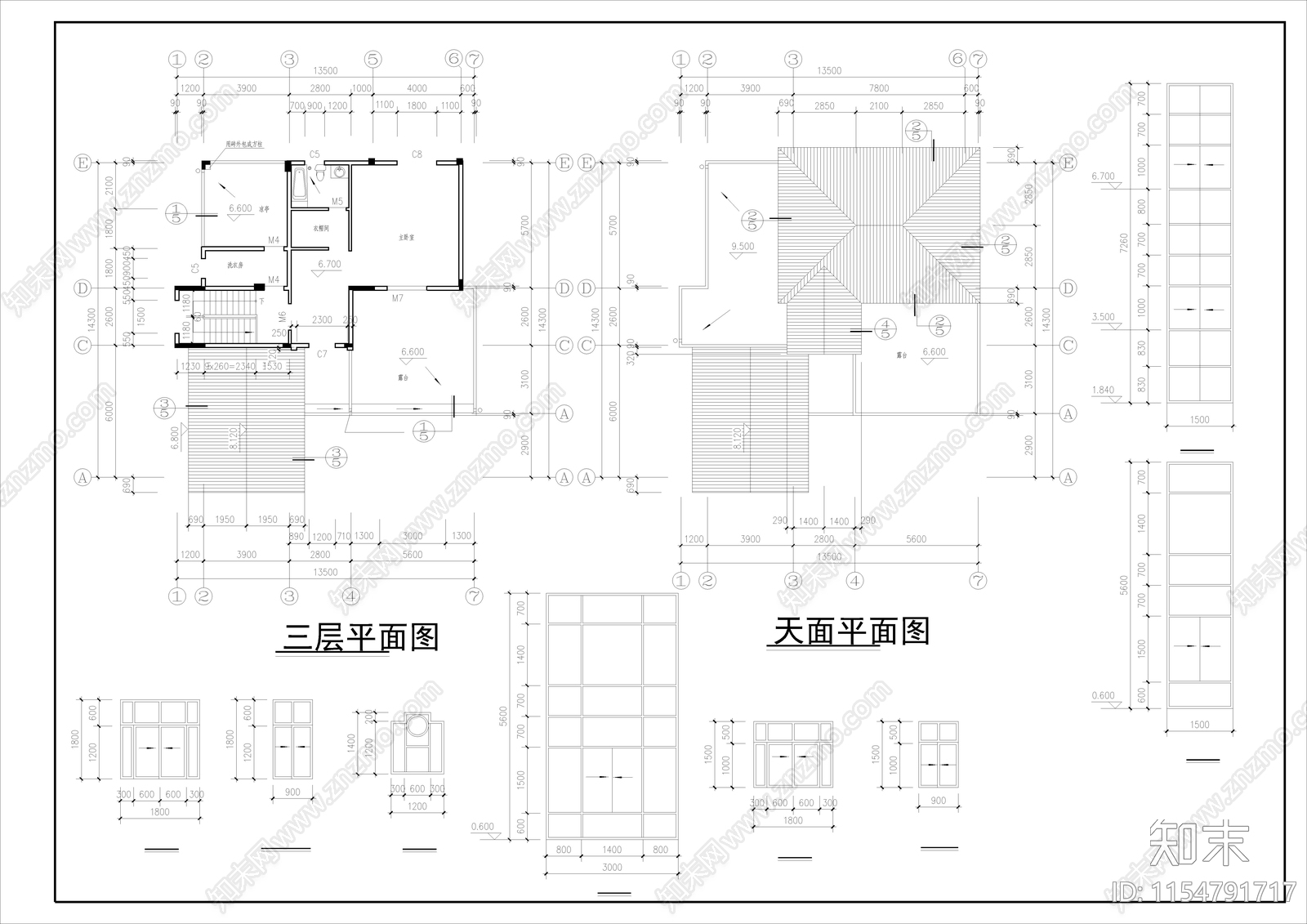 乡村自建房cad施工图下载【ID:1154791717】