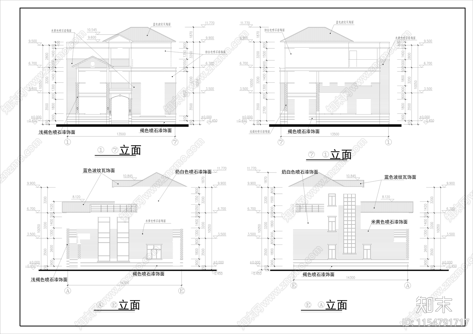 乡村自建房cad施工图下载【ID:1154791717】