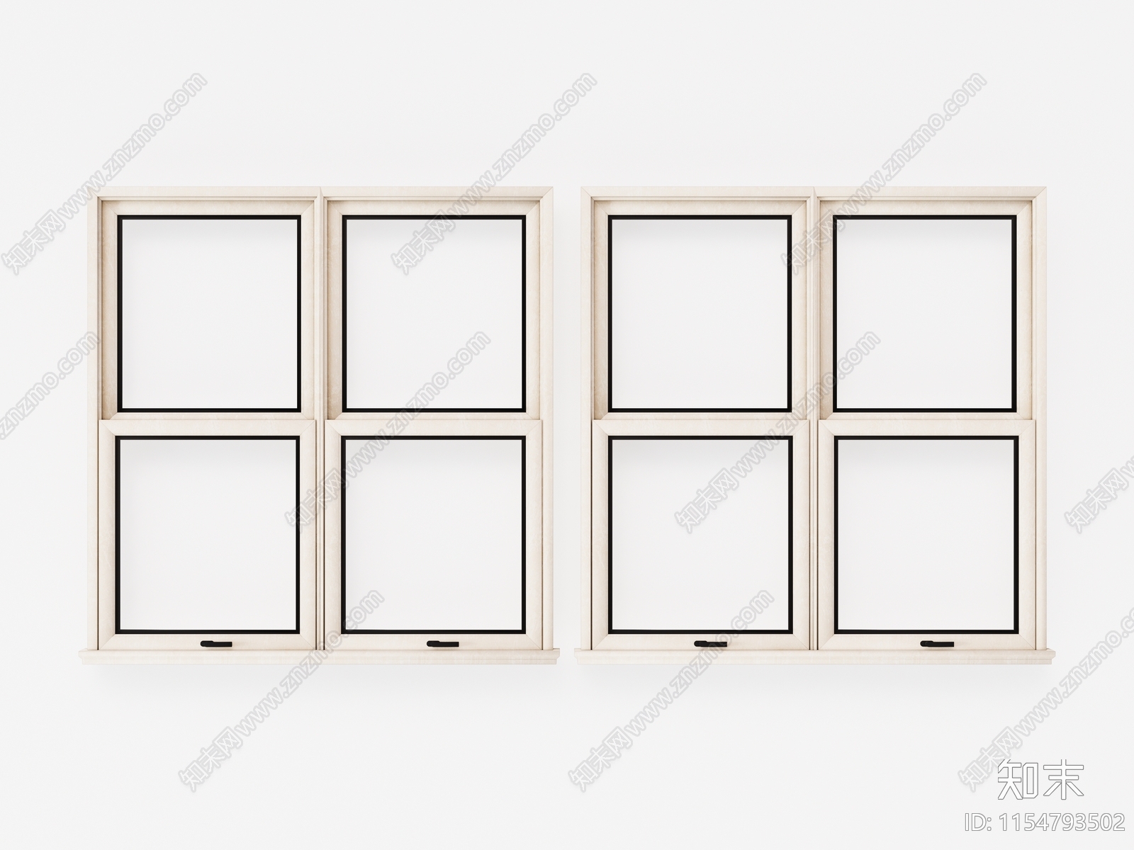 现代窗户SU模型下载【ID:1154793502】