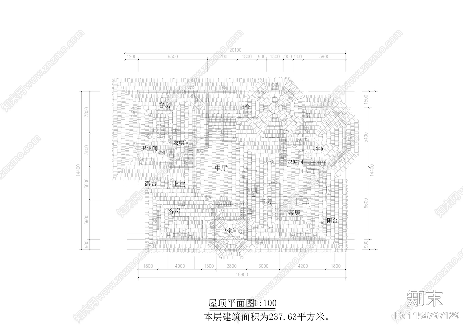 乡村自建房cad施工图下载【ID:1154797129】